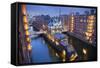 Hamburg- Speicherstadt.-rudi1976-Framed Stretched Canvas