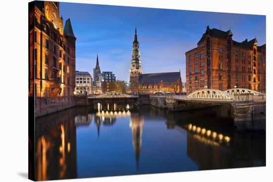 Hamburg- Speicherstadt.-rudi1976-Stretched Canvas