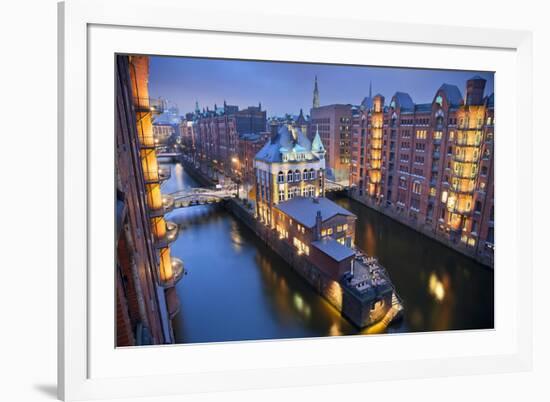 Hamburg- Speicherstadt.-rudi1976-Framed Photographic Print