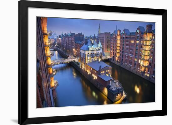 Hamburg- Speicherstadt.-rudi1976-Framed Photographic Print