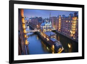 Hamburg- Speicherstadt.-rudi1976-Framed Photographic Print