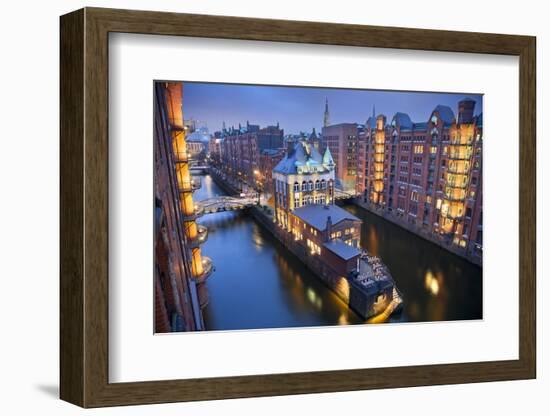 Hamburg- Speicherstadt.-rudi1976-Framed Photographic Print