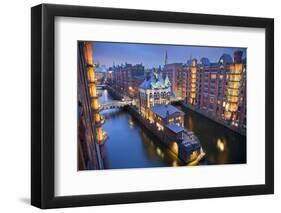 Hamburg- Speicherstadt.-rudi1976-Framed Photographic Print