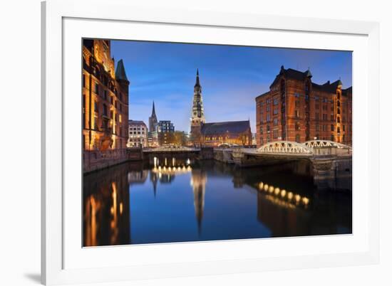 Hamburg- Speicherstadt.-rudi1976-Framed Photographic Print