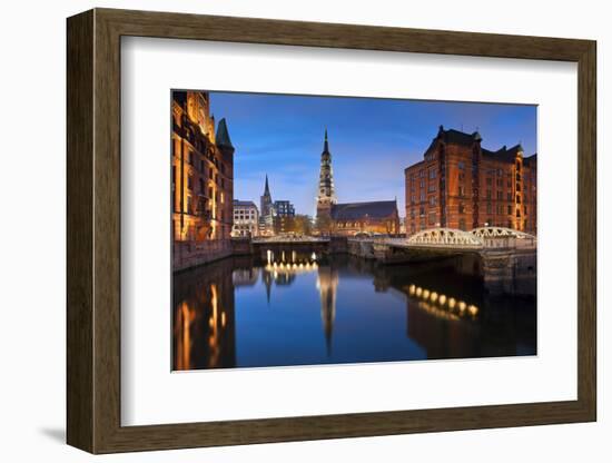 Hamburg- Speicherstadt.-rudi1976-Framed Photographic Print