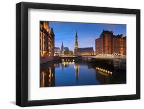 Hamburg- Speicherstadt.-rudi1976-Framed Photographic Print