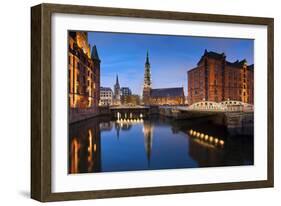 Hamburg- Speicherstadt.-rudi1976-Framed Photographic Print