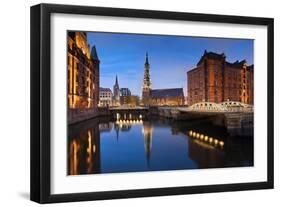 Hamburg- Speicherstadt.-rudi1976-Framed Photographic Print