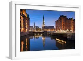 Hamburg- Speicherstadt.-rudi1976-Framed Photographic Print