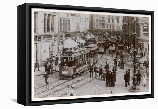 Hamburg Street Scene-null-Framed Stretched Canvas