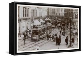 Hamburg Street Scene-null-Framed Stretched Canvas