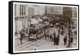 Hamburg Street Scene-null-Framed Stretched Canvas