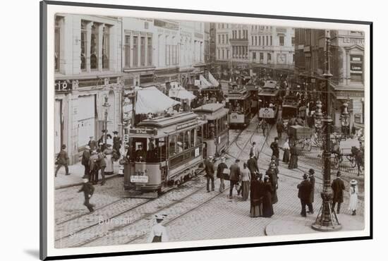 Hamburg Street Scene-null-Mounted Photographic Print