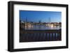 Hamburg, the Inner Alster, Dusk-Catharina Lux-Framed Photographic Print