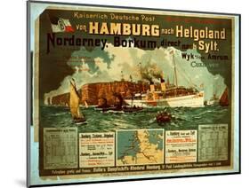 Hamburg to Helgoland-German School-Mounted Giclee Print