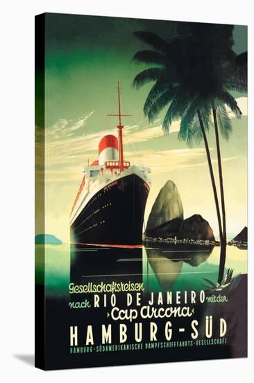 Hamburg to Rio de Janeiro on the Cap Arcona Steamship-null-Stretched Canvas