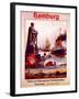 Hamburg: United for the Advancement of Tourism', Poster Advertising the Hamburg America Line, 1906-null-Framed Giclee Print