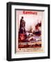 Hamburg: United for the Advancement of Tourism', Poster Advertising the Hamburg America Line, 1906-null-Framed Giclee Print