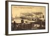 Hamburg, Werft Von Blohm Und Voss, Dampfer Läuft Ab-null-Framed Giclee Print