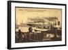 Hamburg, Werft Von Blohm Und Voss, Dampfer Läuft Ab-null-Framed Giclee Print