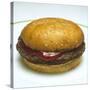 Hamburger and Ketchup-null-Stretched Canvas