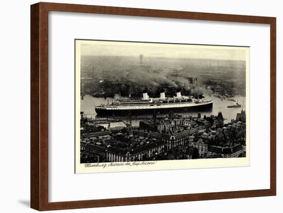 Hamburger Hafen, Ausreise Der Cap Arcona, Hsdg-null-Framed Giclee Print