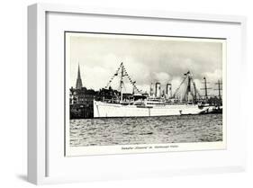 Hamburger Hafen, Hapag, Dampfschiff Oceana-null-Framed Giclee Print
