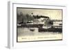 Hamburger Hafen, Schnelldampfer Deutschland, Hapag-null-Framed Giclee Print