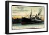 Hamburger Hafen, Schnelldampfschiff Moltke-null-Framed Giclee Print