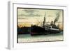 Hamburger Hafen, Schnelldampfschiff Moltke-null-Framed Giclee Print