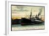 Hamburger Hafen, Schnelldampfschiff Moltke-null-Framed Giclee Print