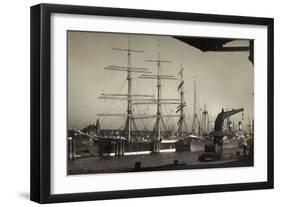 Hamburger Hafen, Viermast Bark Padua, Segelschiff-null-Framed Giclee Print