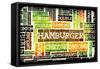 Hamburger Menu in a American Fast Food Restaurant-kentoh-Framed Stretched Canvas