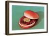 Hamburger with One Pickle Slice-null-Framed Art Print