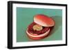 Hamburger with One Pickle Slice-null-Framed Art Print