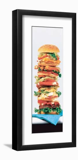 Hamburger-null-Framed Art Print