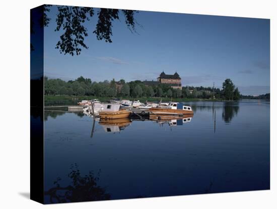 Hame Castle and Lake Vanajavesi, Hameenlinna, Finland, Scandinavia-Jenny Pate-Stretched Canvas