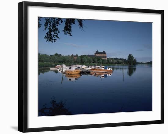 Hame Castle and Lake Vanajavesi, Hameenlinna, Finland, Scandinavia-Jenny Pate-Framed Photographic Print