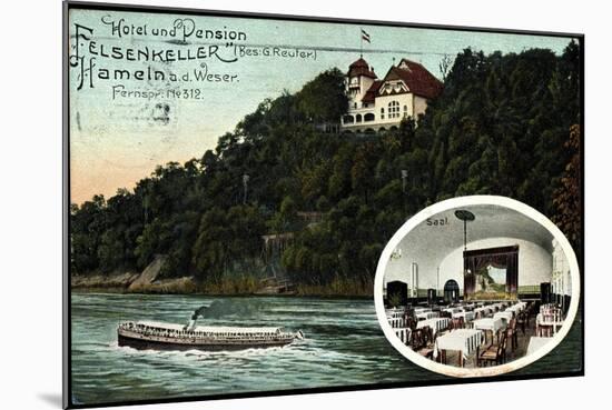 Hameln, Hotel U. Pension Felsenkeller, Saal, Dampfer-null-Mounted Giclee Print