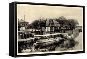 Hameln Weser, Dampfer Braunschweig, St. Klüt Ohrberg-null-Framed Stretched Canvas