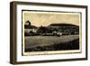 Hameln, Weser, Dampfschiff, Bückeberg, Brücke-null-Framed Giclee Print