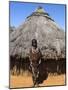 Hamer (Hamar) Girl in Goatskin Dress, Dombo Village, Turmi, Lower Omo Valley, Ethiopia, Africa-Jane Sweeney-Mounted Photographic Print