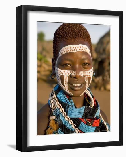 Hamer Tribe, Denbiti Village, Lower Omo Valley, Southern Ethiopia-Gavin Hellier-Framed Photographic Print