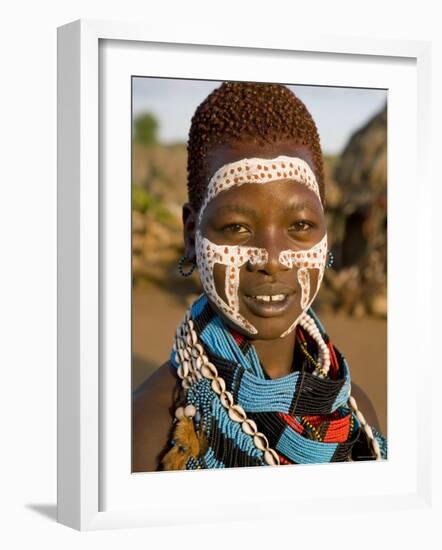 Hamer Tribe, Denbiti Village, Lower Omo Valley, Southern Ethiopia-Gavin Hellier-Framed Photographic Print