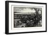 Hamilton and Burlington Bay, from the Mountain, Canada, Nineteenth Century-null-Framed Giclee Print