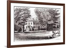 Hamilton Grange, from 'Old New York, Volume I', 1802-Samuel Hollyer-Framed Giclee Print