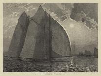 Sketches at Sea, Mending the Jib-Hamilton Macallum-Framed Giclee Print