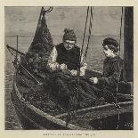 Sketches at Sea, Mending the Jib-Hamilton Macallum-Giclee Print
