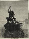 Sketches at Sea, Mending the Jib-Hamilton Macallum-Framed Giclee Print