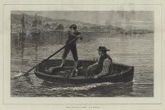 Sketches at Sea, Mending the Jib-Hamilton Macallum-Giclee Print